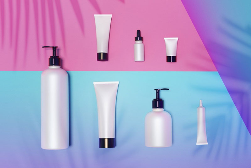 Established Brand Customer Type Image two features a variety of skincare products