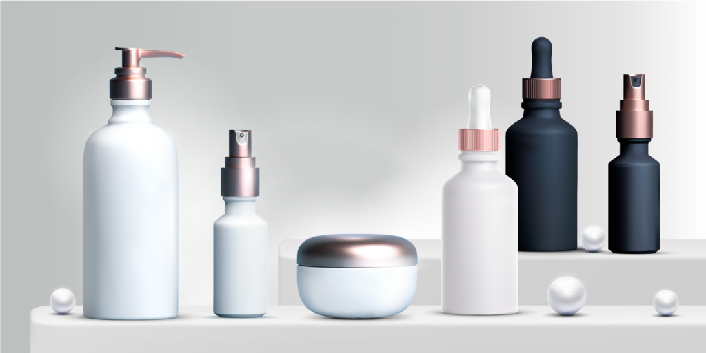 Cosmetic Solutions Content Restricted Page Top Banner Image features a variety of Private Label Skincare Products